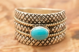 Sleeping Beauty Turquoise Sterling Silver Ring